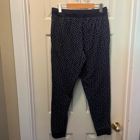 3/20$ Calvin Klein medium navy heart print cropped lounge pants - Picture 4 of 5